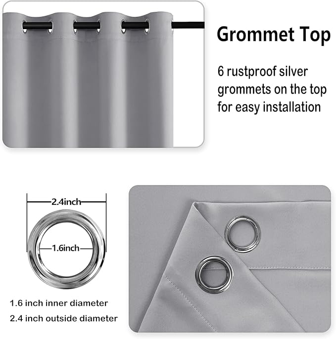 DWCN Blackout Curtains for Bedroom - Image 6