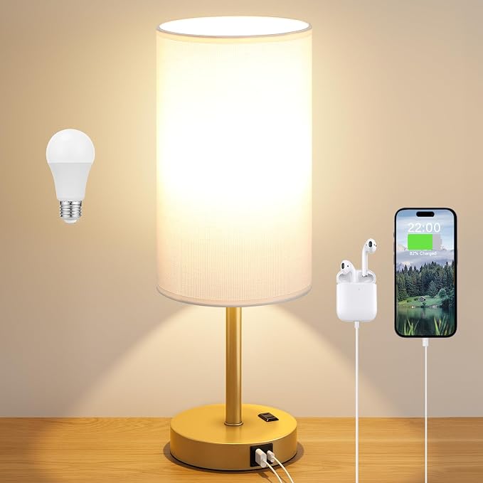 Dicoool 17.4" Bedside Lamp for Bedroom - Image 7