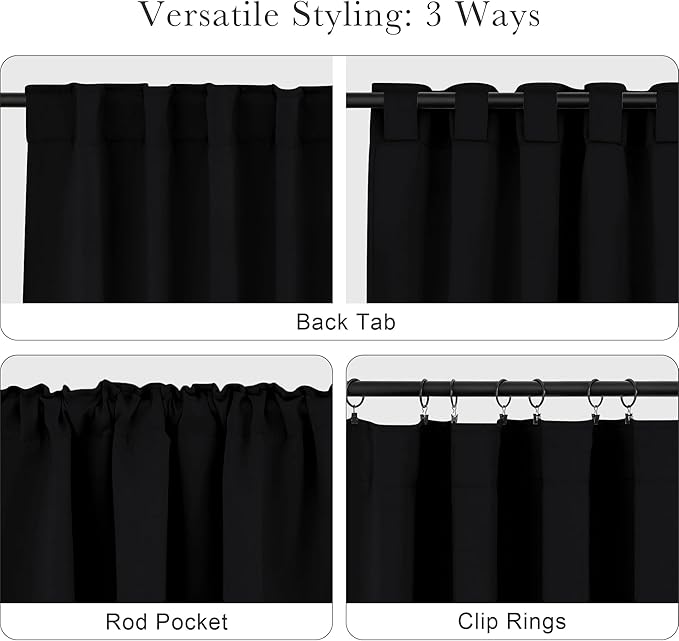 PONY DANCE Small Window Curtains 36 inches Long, 2 Panels, W42 x L36 Inch - Image 5