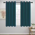 Easy-Going Thermal Grommet Blackout Curtains, 2 Panels 52x46 in | Peacock Blue by Easy-Going