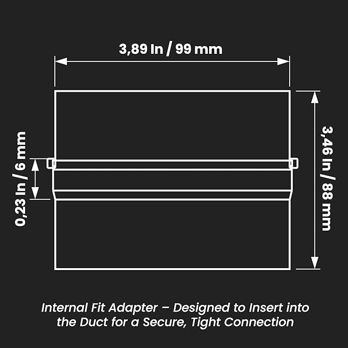 Repa Market 4 Inch Backdraft Damper – Galvanized Steel Draft Blocker/One-Way Airflow Vent Stopper/HVAC Exhaust Dryer Duct Connector – Inline Spring-Loaded Backflow Preventer for Secure Ventilation