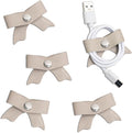 5 Pack Cord Organizer, Bow Cord Keeper, Cable Organizer USB Holder, Leather by SenseAGE