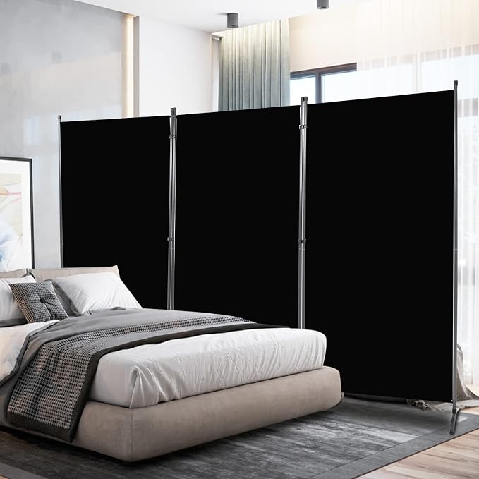 Room Divider 6FT Folding Privacy Screens, 3 Panel Partition Room Dividers | by HOMSCREENER
