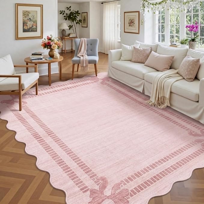 Latte&Fog Washable 6x9 Area Rugs - Image 4