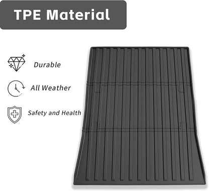3Pcs for Tesla Cybertruck Trunk Mats Accessories 2024 2025 Custom Fit All Weather TPE Cargo Liner,Heavy Duty Pickup Truck Bed/Lower/Frunk Mat