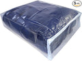 Clear Vinyl Zippered Blanket Storage Bags 15x18x5 Inch set of 5 by FBA