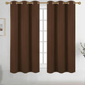 Diraysid Chocolate Brown Grommet Blackout Curtains by Diraysid%2C+refresh+your+life