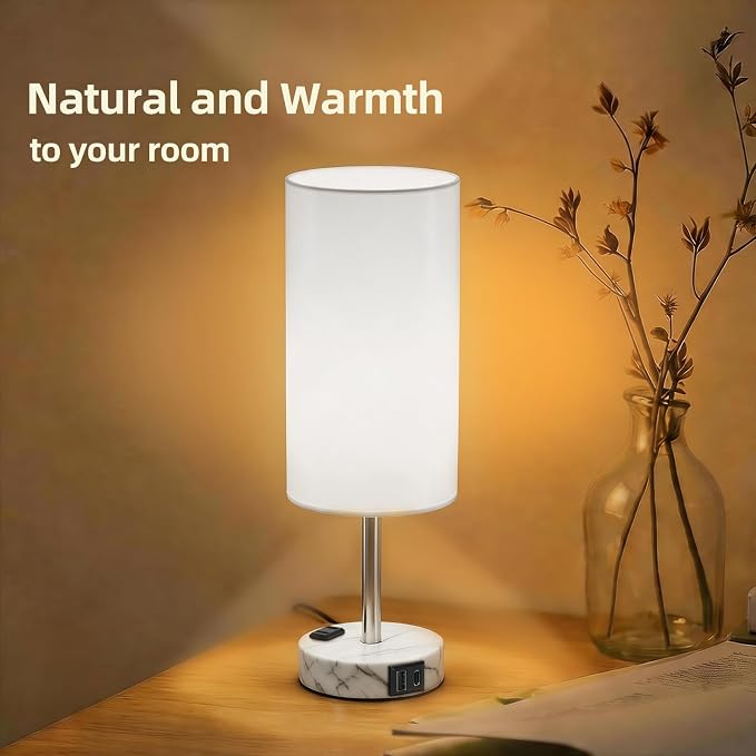 Table Lamp for Nightstand, High-Sensitivity Touch, 3-Level Dimmable Bedside Lamp - Image 7