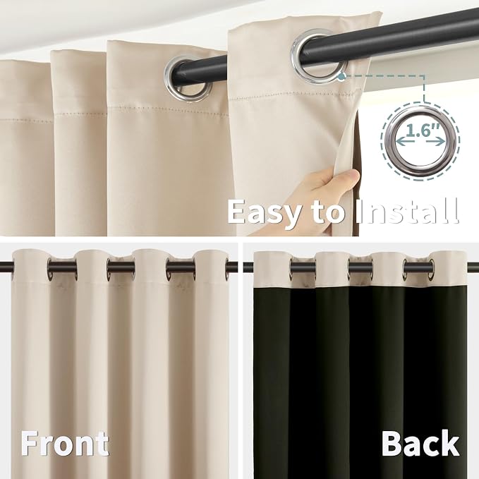 BGment Short 100% Blackout Curtains - Image 6
