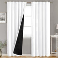 BGment Pure White 100% Blackout Curtains 84 Inches Long by BGment