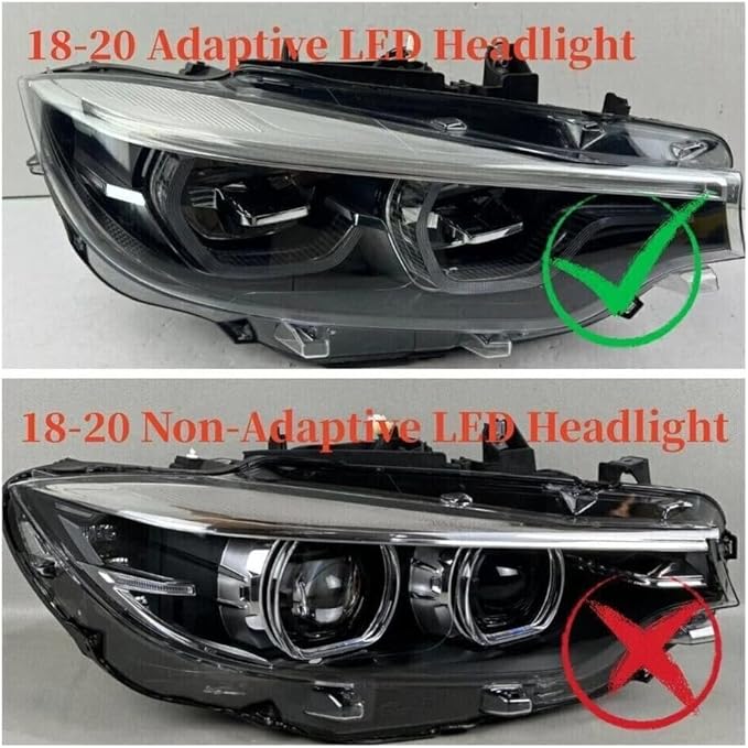 SOCAL-LED LIGHTING Yellow Angel Eye Daytime Running Light DRL Adaptive Headlight Insert Diode Module LED Control Unit Fit for BMW 2018-2020 F80 M3 F83 F82 M4 LCI, Pack of 2