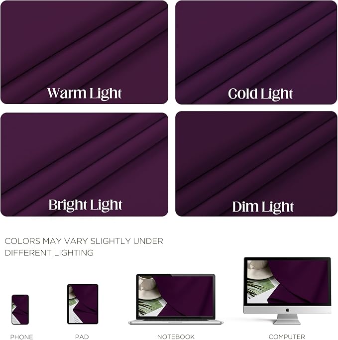 CUCRAF Custom Purple Grape Blackout Curtains 1 Panel Set, Thermal Insulated - Image 4