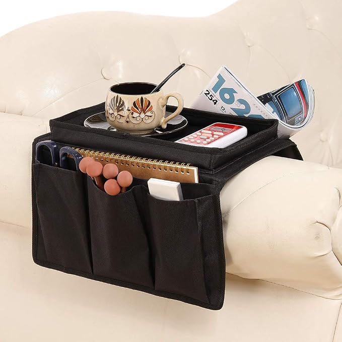 Couch Sofa Armrest Organiser Arm Chair Caddy Bedside Storage Pocket by Unknown