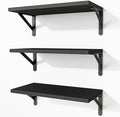 Fixwal Wall Floating Shelves for Home Decor | Wood Shelves, Natural Grain by Fixwal