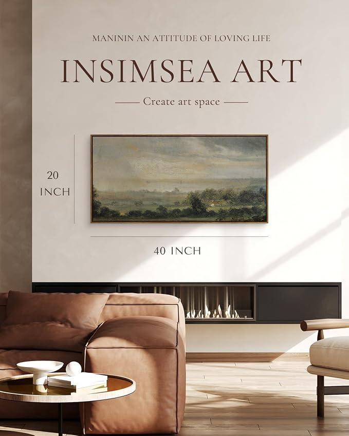 InSimSea Extra Large Framed Vintage Wall Art, Living Room Country Farmhouse - Image 2