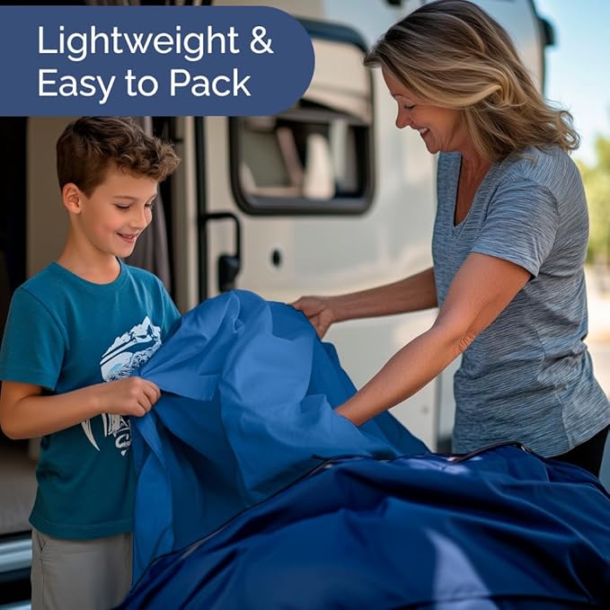 RV Short Queen Sheet Set 60 X 75 - 4 Piece RV Short Queen Bed Sheets - Soft, Breathable & Cooling - Designed for Bunks, Trailers & Campers - Fits 8” to 12" Mattress - Hotel Luxury Bedding - Royal Blue