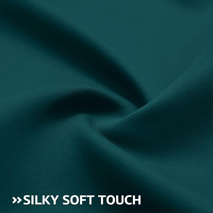 COSVIYA Grommet Room Darkening Dark Teal Curtains 84 inch Long - Image 5