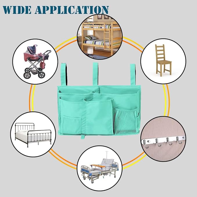 Bedside Storage Caddy, Hanging Storage Organizer Bag - Image 4