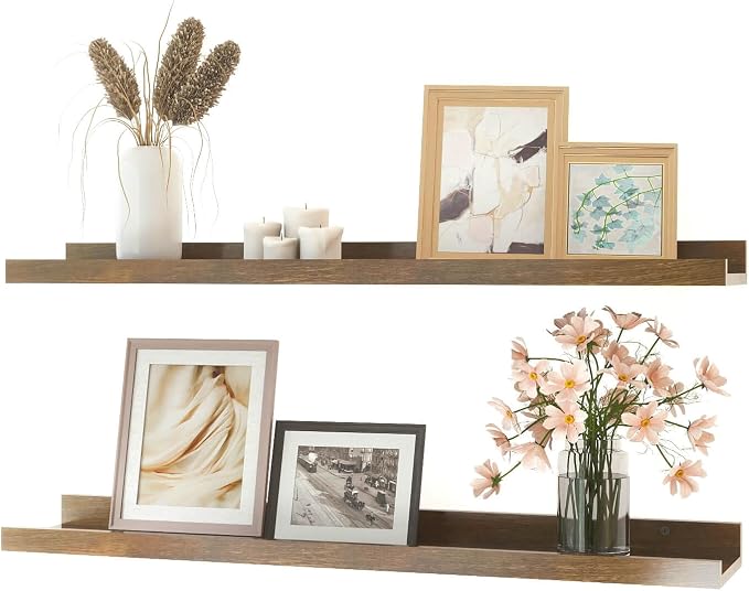Brown Floating Shelves for Wall Decor, 32 in Shelf by Unknown