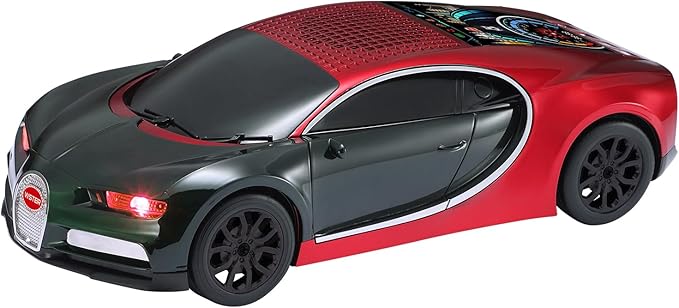 WSTER Luxury Sports Car Model Bluetooth Speaker with HD Sound, TWS Stereo Pairing, Display Screen, Built-in Microphone, Unique Bluetooth Car Speaker for Home, Party, Outdoor & Beach (Red)
