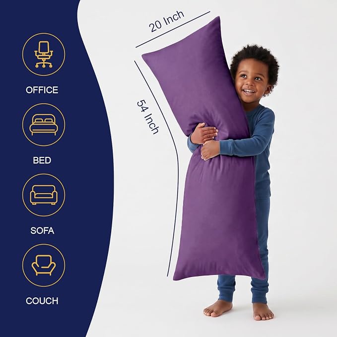 DOWNCOOL Large Body Pillow Insert- Breathable Full Body Pillow - Image 2