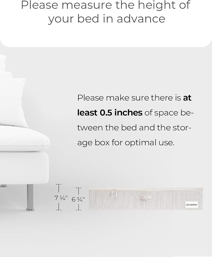 StorageWorks 7 Inch Low Profile Under Bed Storage Containers - Image 4