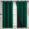 Yakamok Emerald Green Blackout Curtains 63 inches by Yakamok