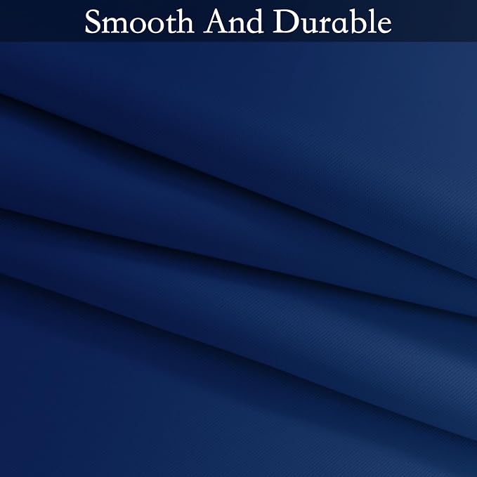 SimpleHome Ombre Royal Blue to Grey White Curtains - Image 7