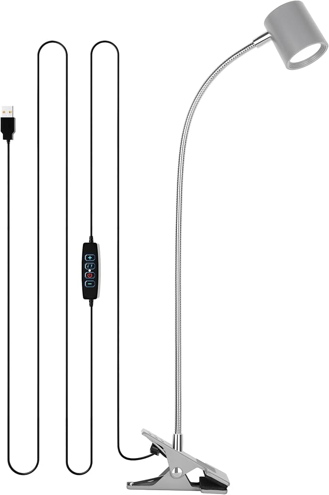 Dott Arts Desk Lamp, USB Clip On Light by DottArts