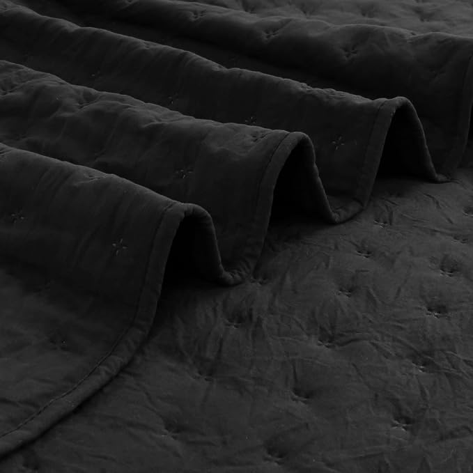 ROARINGWILD Black Twin Size Quilt Bedding Sets - Image 8
