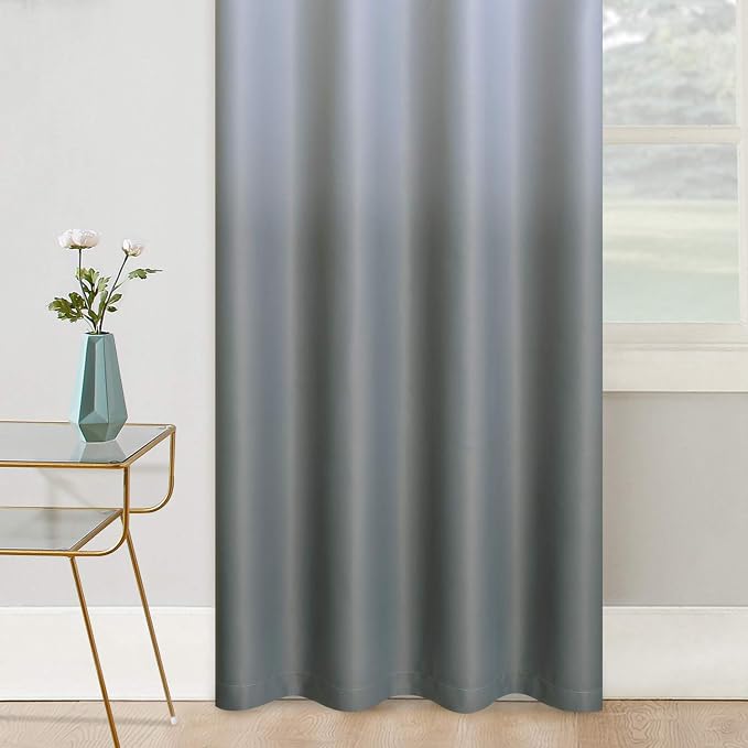 COSVIYA Grommet Ombre Room Darkening Curtains 72 inch Length 2 Panels, Gradient - Image 5