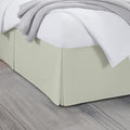 Twin Bed Skirt, Luxury 18 Inch Drop Ivory Pleated Bed Skirt, Double Brushed Microfiber, Box Pleat Design, Wrinkle & Fade Resistant, Easy Fit Tailored Bedskirt for Twin Size Beds