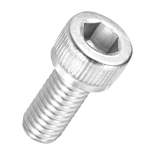 Kozelo 50pcs Socket Head Cap Screws - [M6-1 x 14mm] 304 Stainless Steel Allen Socket Drive for Electrical Motor 3D Printing Fan Engine Replacement Use, Silver