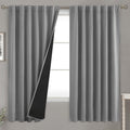 BGment Dove Grey 100% Blackout Curtains 63 Inch Length by BGment