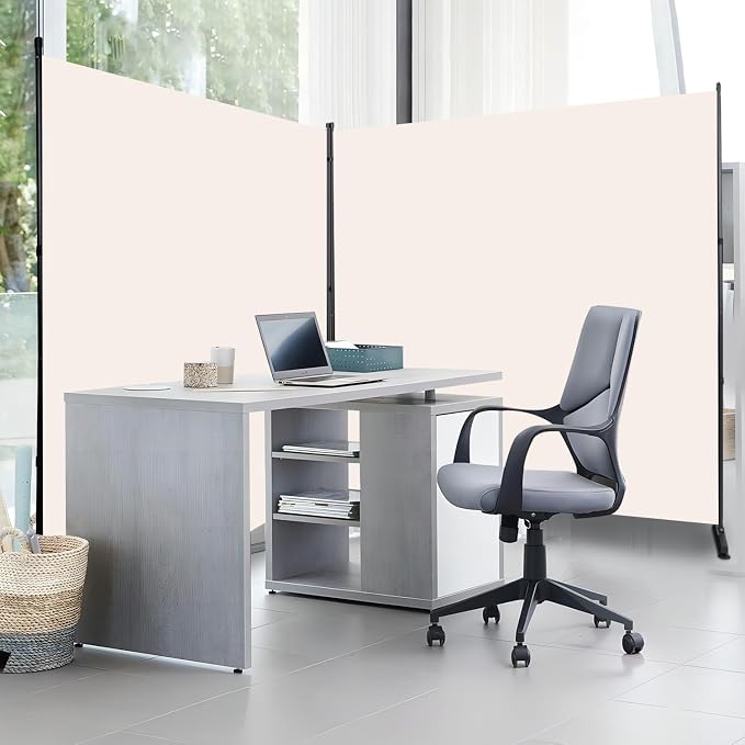 Room Divider 2 Panel Folding Privacy Screen, Wide Wall Divider - Image 4