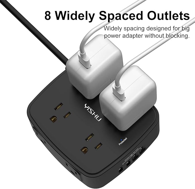 5Ft Surge Protector Power Strip - Image 4