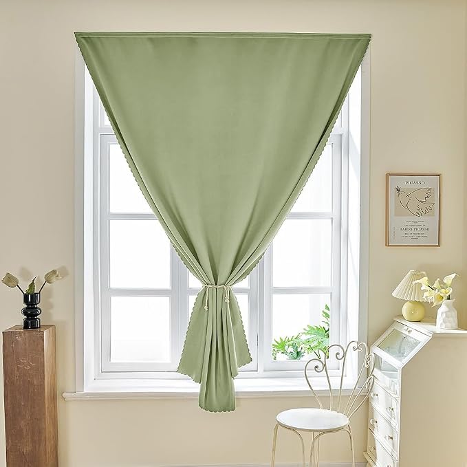 JILRON Adhesive Curtain 100% Blackout No-Drill Easy Install - Image 6