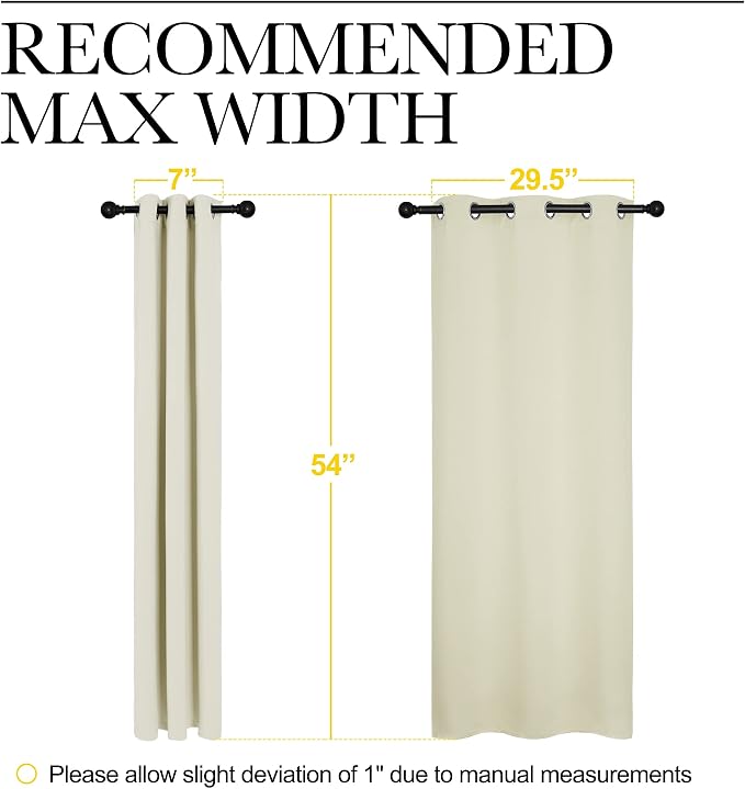NICETOWN Room Darkening Draperies Window Curtain Panels, Thermal Insulated - Image 7