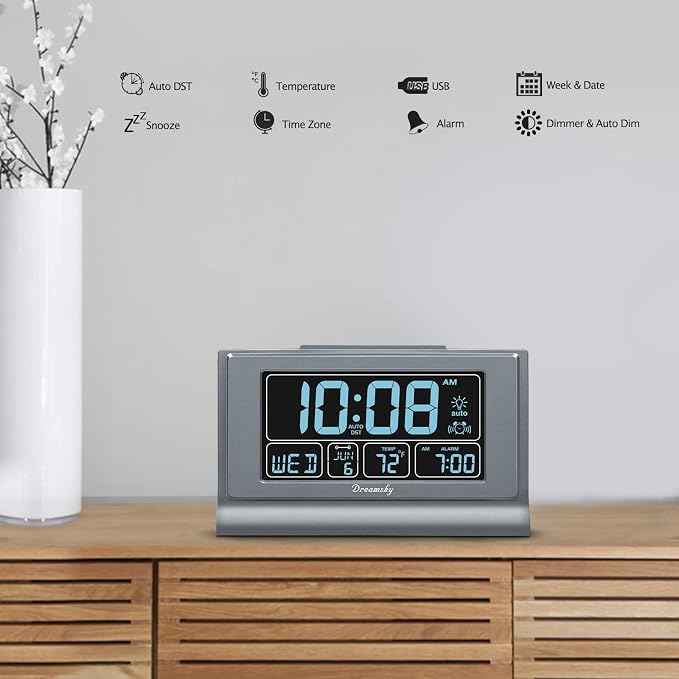 DreamSky Alarm Clocks for Bedrooms - Image 4