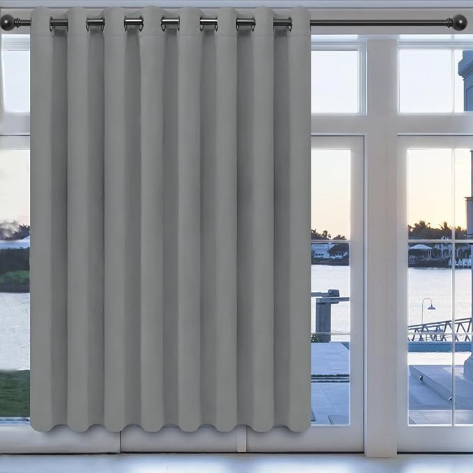 Easy-Going Thermal Grommet Blackout Curtains, 1 Panels 100x84 in, LightGray | by Easy-Going