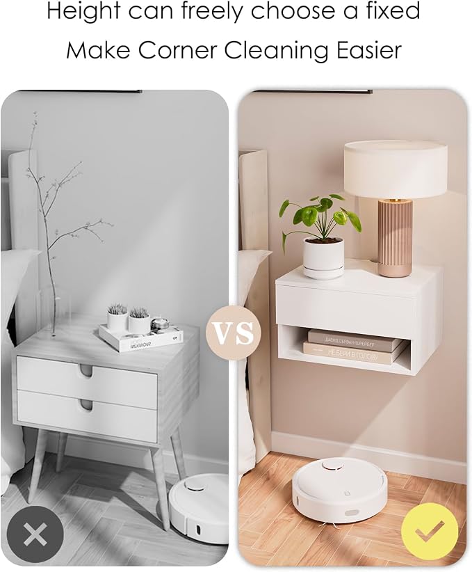 Modern White Floating Nightstand - Image 6