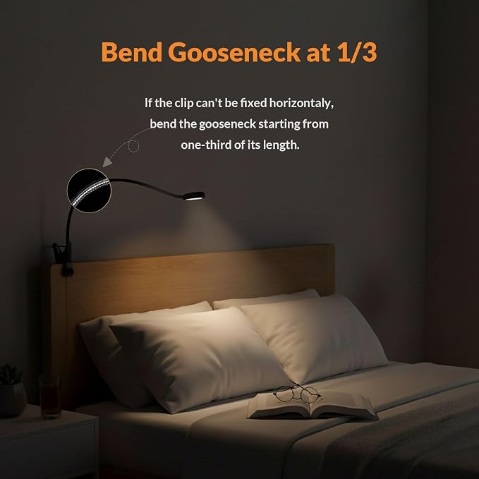 LEPOWER Clip on Light, Book Reading Lamp - Image 4