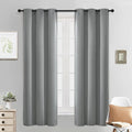 Yakamok Blackout Curtains 38x63 inch Dove Grey Thermal Drapes-Bedroom | 2 panels by Yakamok
