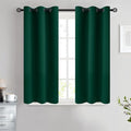 COSVIYA Grommet Room Darkening Dark Green Curtains 45 inch Long by COSVIYA