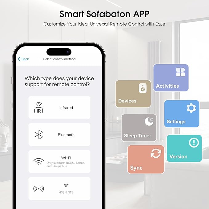 SofaBaton X2 Universal Remote Control with Touchscreen, Powerful Hub, One-Touch Activities, Custom APP, Compatible with IR/Bluetooth/RF/WiFi Devices, Works with Alexa&Google Assistant&Home Assistant