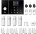 PGST WiFi Alarm System for Home Security,DIY Door Alarm Sensors,Tuya App Remote Control,Work with Alexa&Google for Villa,Apartment,Cabage,No Contract Fee