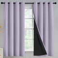 Yakamok Lilac Blackout Curtains 63 inches Long by Yakamok
