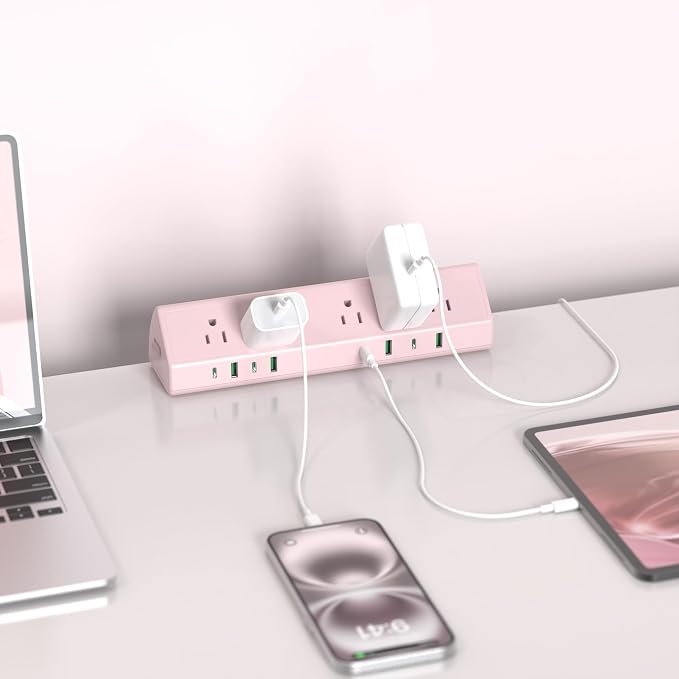 Jgstkcity Desk Clamp Power Strip USB C 45W, Surge Protector, Edge Mount - Image 3