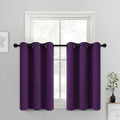 Yakamok Blackout Curtains 38x36 inch Purple Thermal Drapes-Kitchen | 2 panels by Yakamok