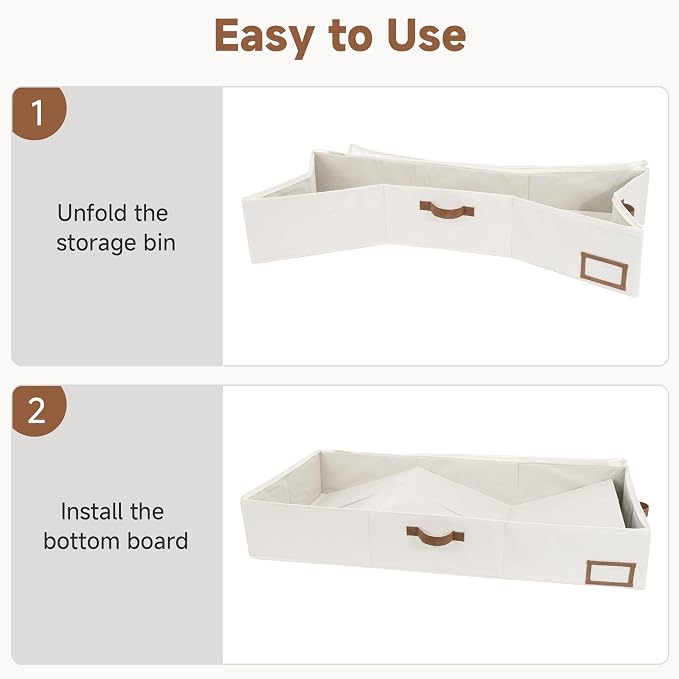 StorageWorks 6 Inch Low Profile Under Bed Storage Containers - Image 7